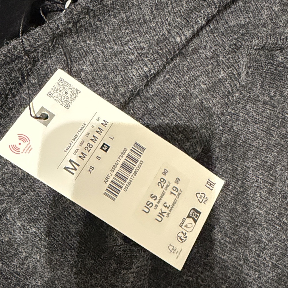 Zara Dark Charcoal Wrap V-Neck Sweater - Picture 2 of 2